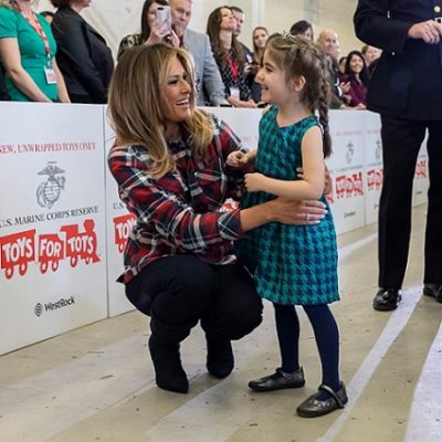 Melania Trump Spreads Christmas Cheer With Military Families