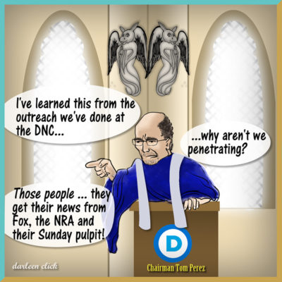 Bibles! Guns!! FOX!!! DNC Chair explains Republicans