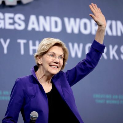 Pink Planned Parenthood Scarves for Warren on Inauguration Day