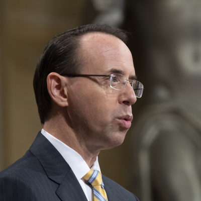 Rod Rosenstein Takes Senate Judiciary Committee Hot Seat Wednesday