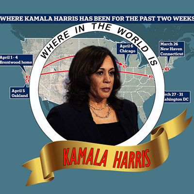 Where in the World is Carmen ... er ... Kamala Harris?