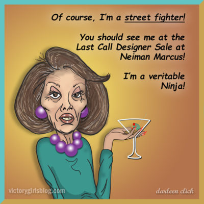 Street Fighter Pelosi and Insurrection Kabuki Theater