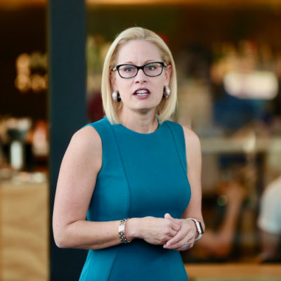 Hack Activists Stalk And Harass Sen. Kyrsten Sinema In The Bathroom