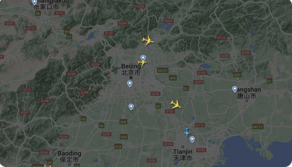Xi Jinping/flights