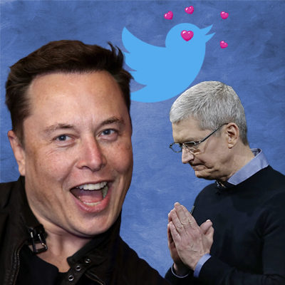 Elon Musk and Tim Cook Make Nice Over Twitter