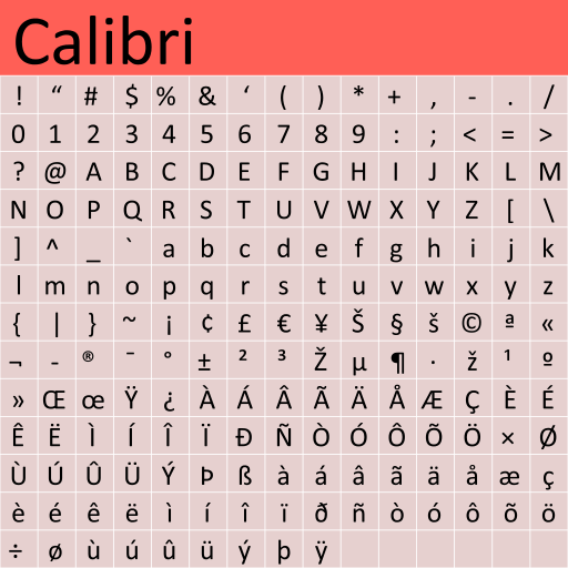 Woke Font Calibri