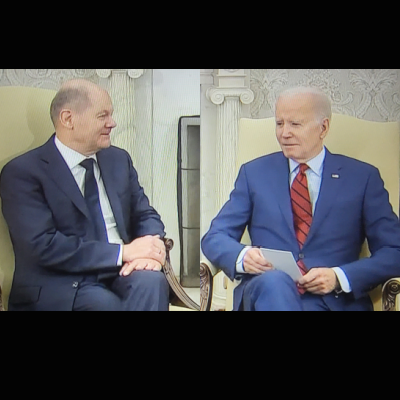 German Chancellor Meets Biden To Talk Ukraine