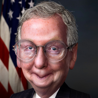 A.I. Mitch McConnell Freezes, “Fine” After Reboot