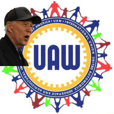 Picket Line Joe Beats Donald Trump To The UAW