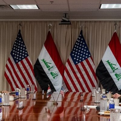 American flags Iraq