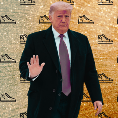 Trump's Golden Sneakers