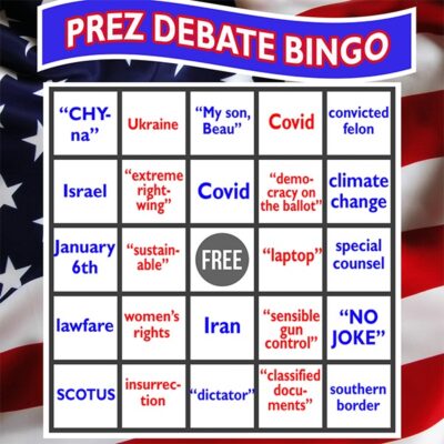 Debate Bingo! Trump Vs Biden Rematch