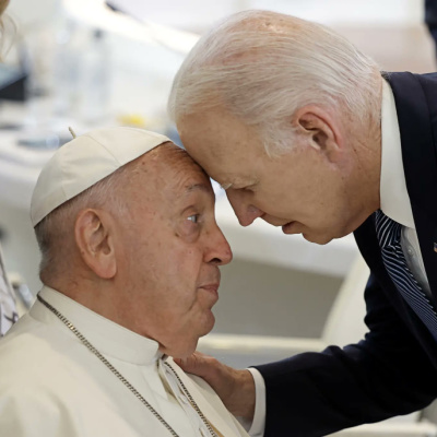 The Pope Gets Head Butted By Joe Biden
