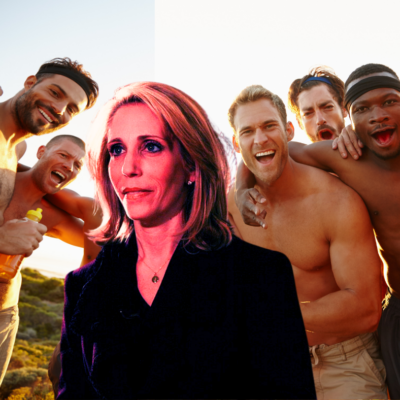 Dana Bash With The Testosterone-Laden Men