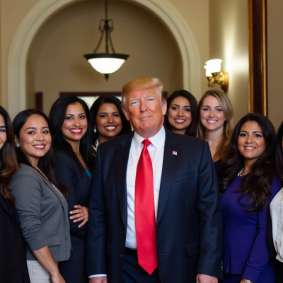 Women Holding Their Noses To Vote Trump