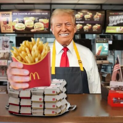 Trump Serves Up Fries And Smiles At PA McDonald's