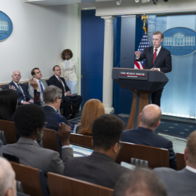 Brady Press Room with usual suspects