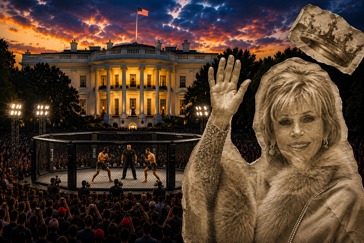 Trump Gets UFC. No Kings Gets Jane Fonda
