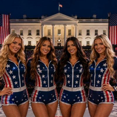 ring girls patriotic ufc