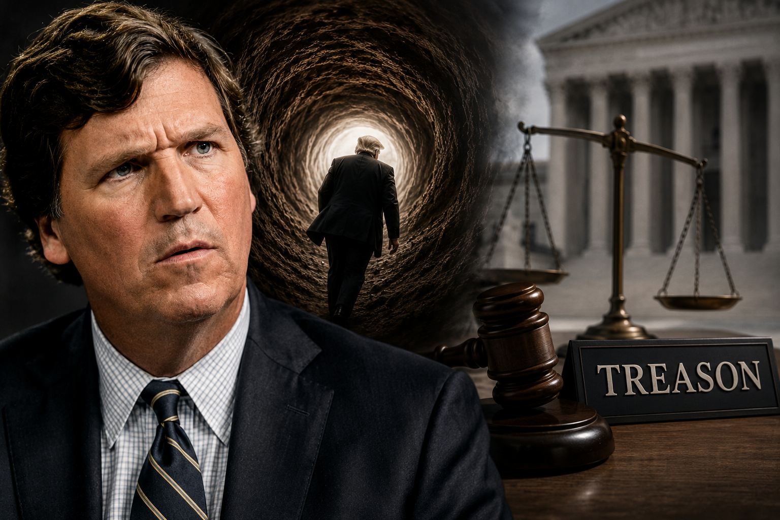 Tucker Carlson’s Latest Rabbit Hole Ends With Trump on Trial for Treason
