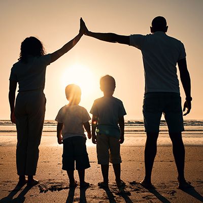 stay-at-home parent family